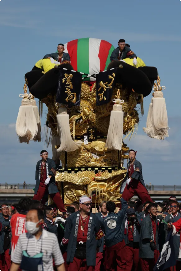 太鼓台の装飾スライド01
