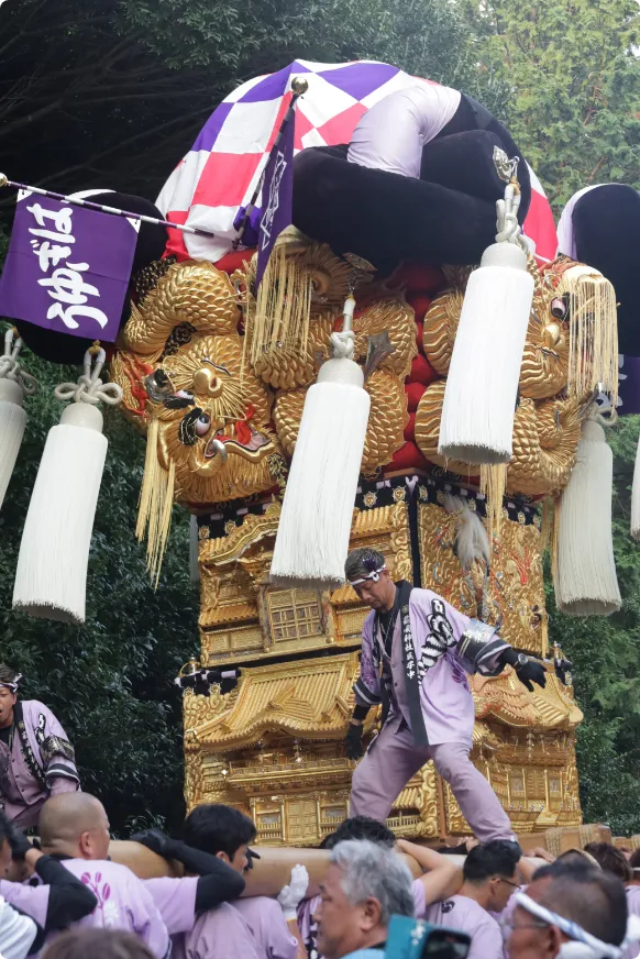 太鼓台の装飾スライド02