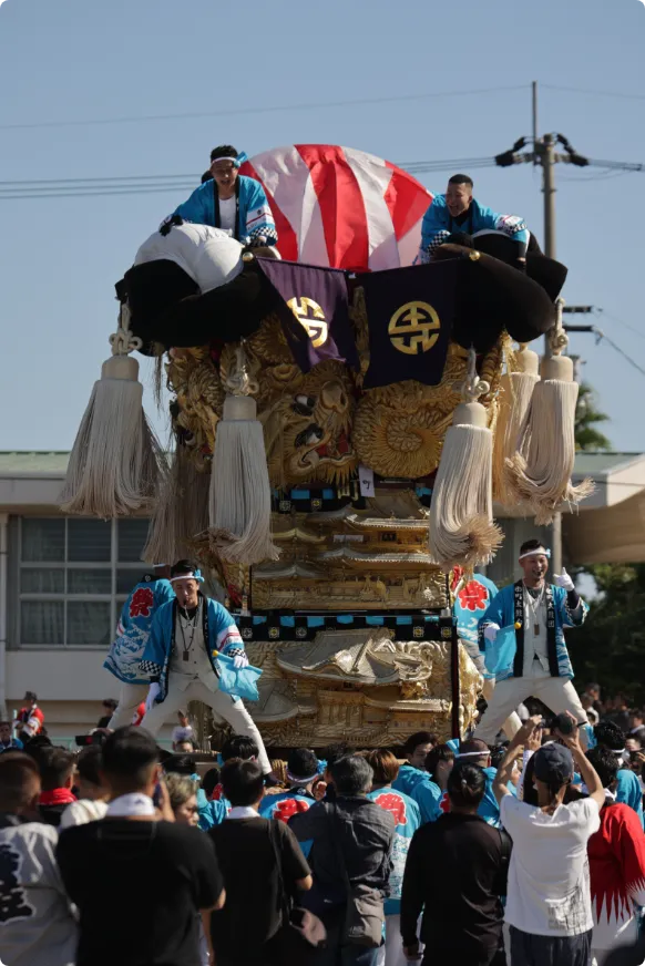 太鼓台の装飾スライド07