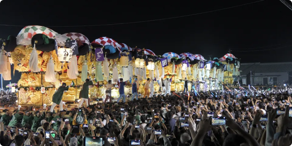 大生院・中萩地区夜太鼓|新居浜太鼓祭りの三日間ポイント