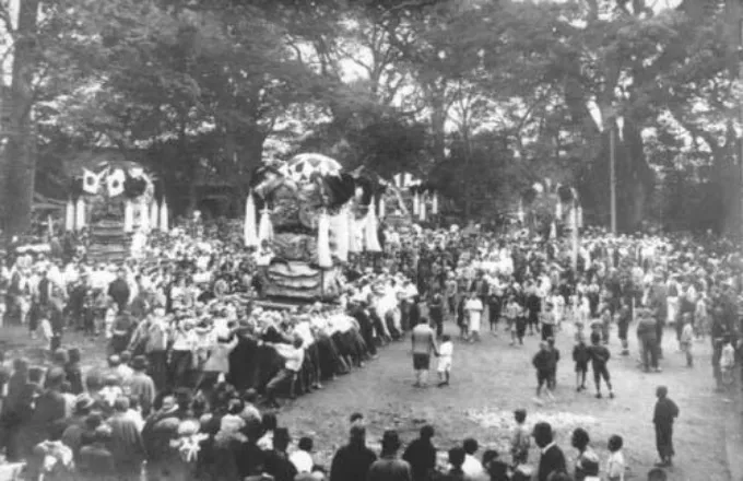 一宮神社のかきくらべ（昭和10年）