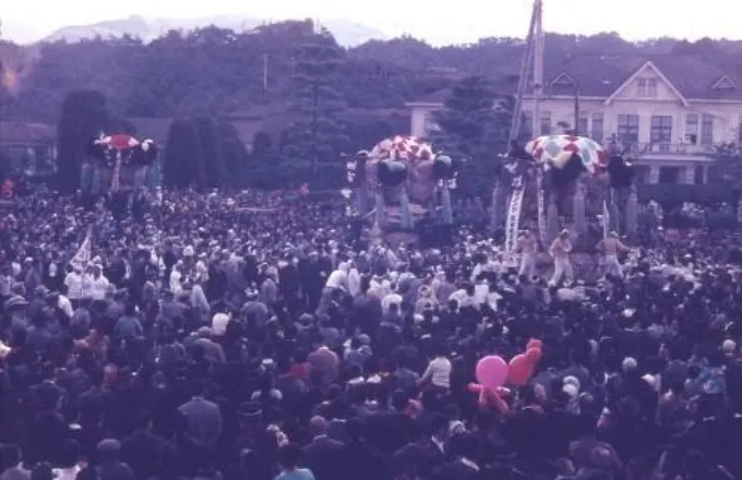 病院前かきくらべ（昭和30年代後半：久保田・東町・大江）