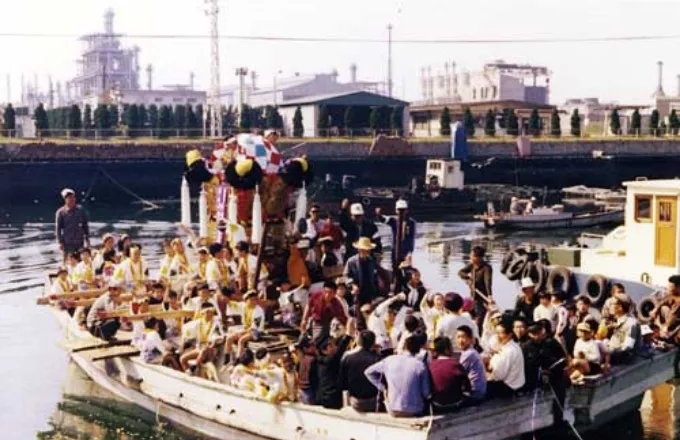 船御幸（昭和40年代前半：大江・東須賀子供太鼓台）