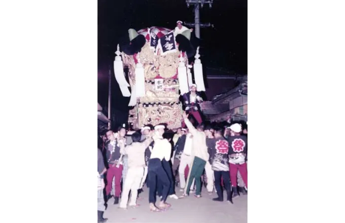 本郷太鼓台（昭和49年：法泉寺付近）