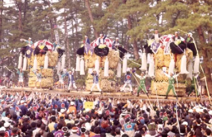 八旛神社かきくらべ（昭和50年前後：町・山端・本郷）