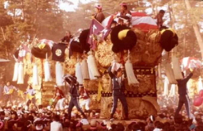 八旛神社かきくらべ（昭和52年：新田・松神子・阿島）