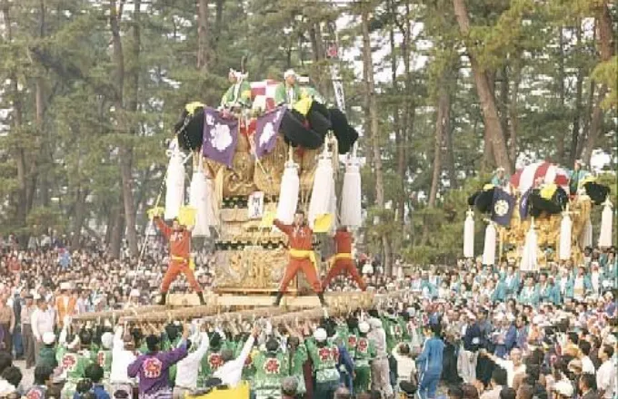 八旛神社かきくらべ（昭和51年前後：阿島・町）