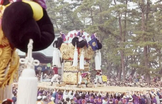 八旛神社かきくらべ（昭和50年前後：松神子）